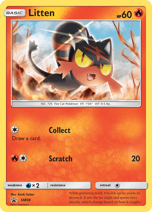Carta Litten SM08/248 do set SM Black Star Promos — Pokémon TCG | Bynx