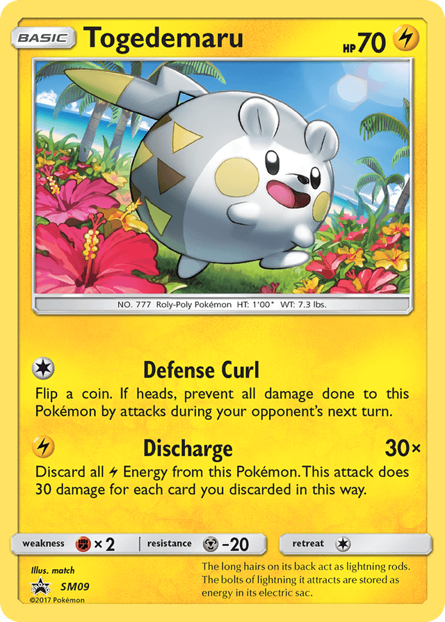 Carta Togedemaru SM09/248 do set SM Black Star Promos — Pokémon TCG | Bynx