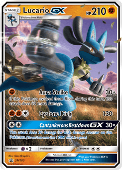 Lucario-GX SM100 — SM Black Star Promos