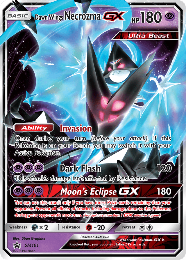 Carta Dawn Wings Necrozma-GX SM101/248 do set SM Black Star Promos — Pokémon TCG | Bynx