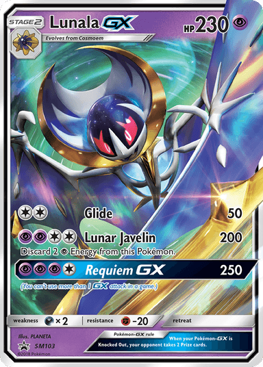 Carta Lunala-GX SM103/248 do set SM Black Star Promos — Pokémon TCG | Bynx