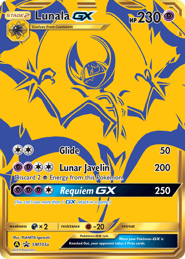 Carta Lunala-GX SM103a/248 do set SM Black Star Promos — Pokémon TCG | Bynx