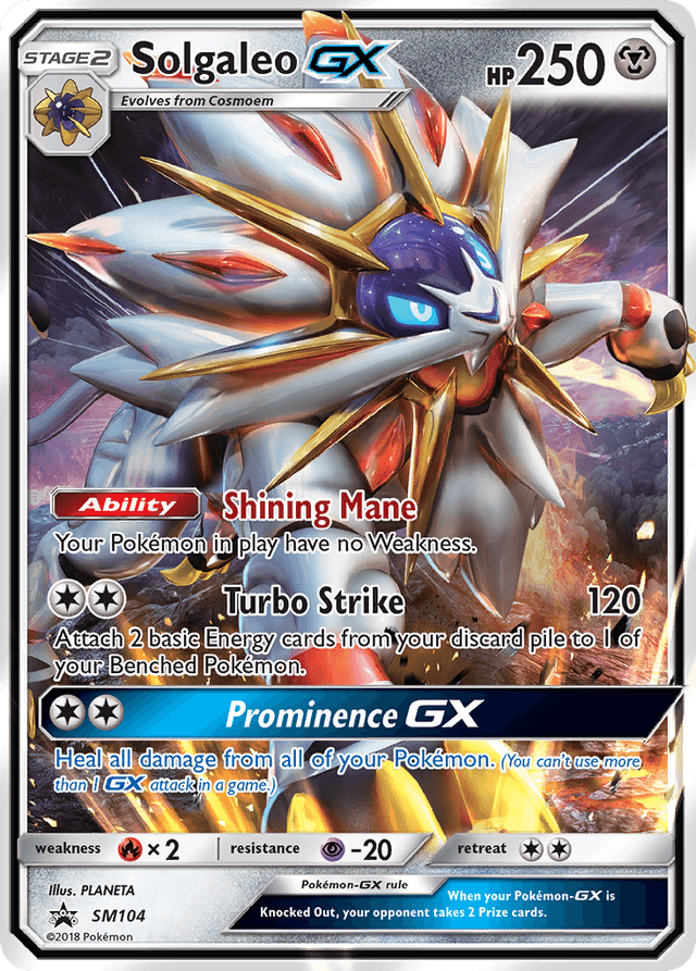 Carta Solgaleo-GX SM104/248 do set SM Black Star Promos — Pokémon TCG | Bynx