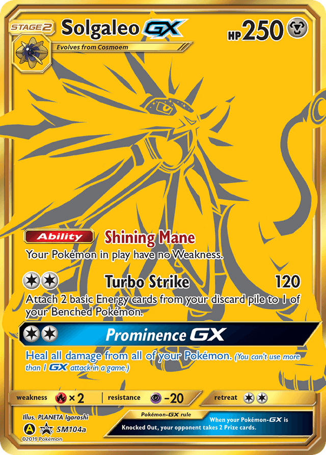 Carta Solgaleo-GX SM104a/248 do set SM Black Star Promos — Pokémon TCG | Bynx