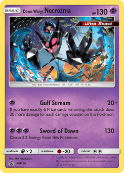Dawn Wings Necrozma SM106 — SM Black Star Promos