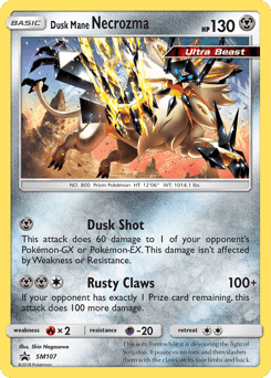 Dusk Mane Necrozma SM107 — SM Black Star Promos