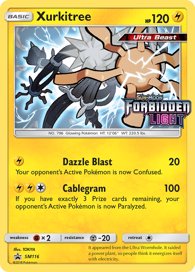 Carta Xurkitree SM116/248 do set SM Black Star Promos — Pokémon TCG | Bynx