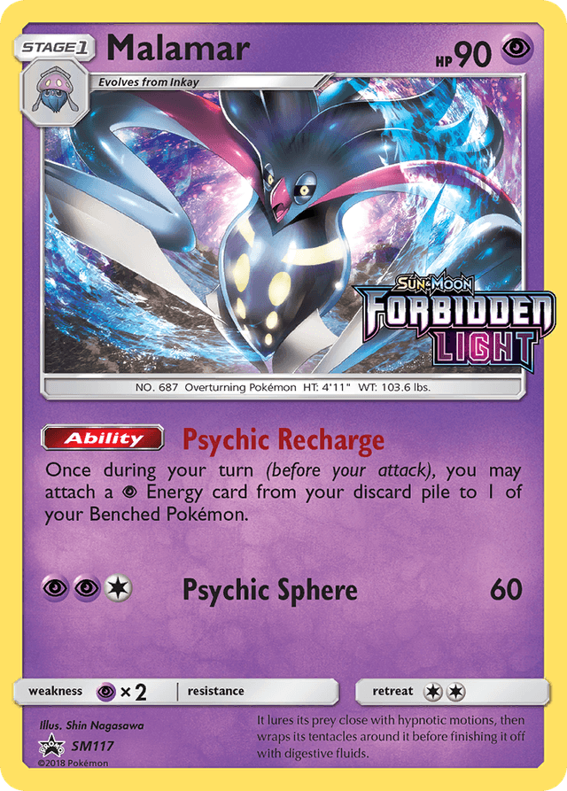 Carta Malamar SM117/248 do set SM Black Star Promos — Pokémon TCG | Bynx