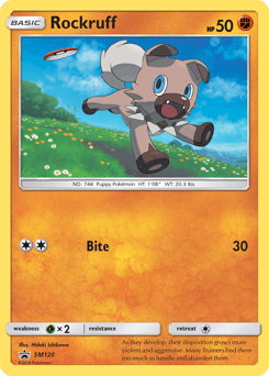 Rockruff SM120 — SM Black Star Promos