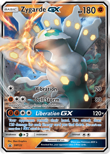 Carta Zygarde-GX SM122/248 do set SM Black Star Promos — Pokémon TCG | Bynx
