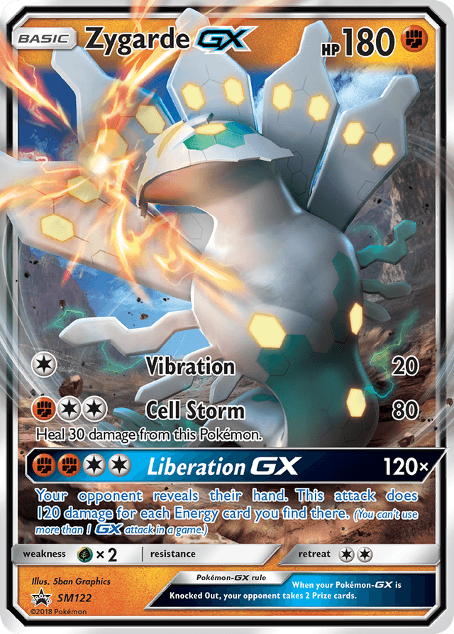 Carta Zygarde-GX SM122/248 do set SM Black Star Promos — Pokémon TCG | Bynx