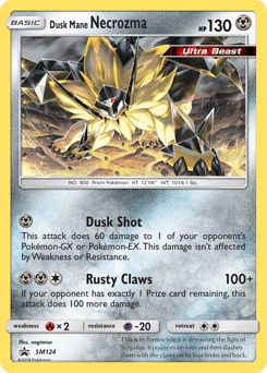 Dusk Mane Necrozma SM124 — SM Black Star Promos