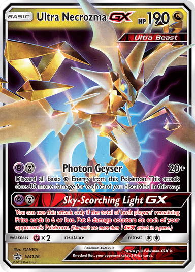 Carta Ultra Necrozma-GX SM126/248 do set SM Black Star Promos — Pokémon TCG | Bynx