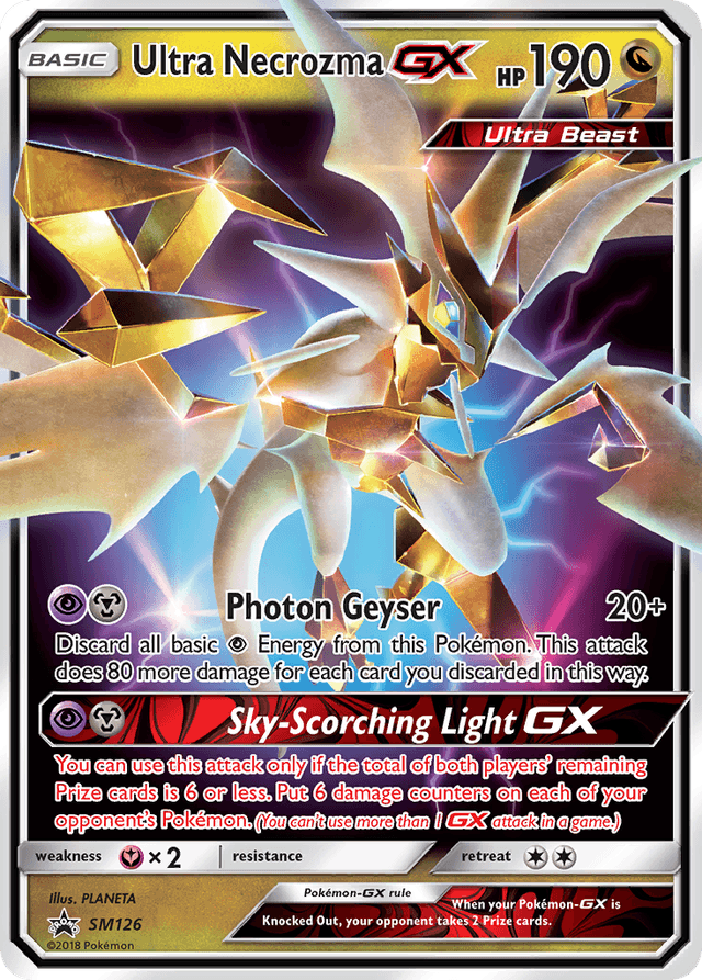Carta Ultra Necrozma-GX SM126/248 do set SM Black Star Promos — Pokémon TCG | Bynx