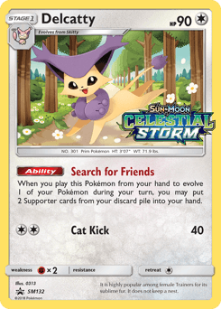 Delcatty SM132 — SM Black Star Promos