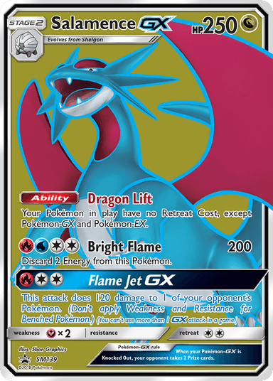 Carta Salamence-GX SM139/248 do set SM Black Star Promos — Pokémon TCG | Bynx