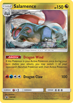 Salamence SM140 — SM Black Star Promos