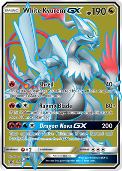 White Kyurem-GX SM141 — SM Black Star Promos