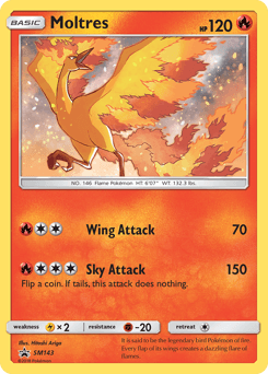 Moltres SM143 — SM Black Star Promos