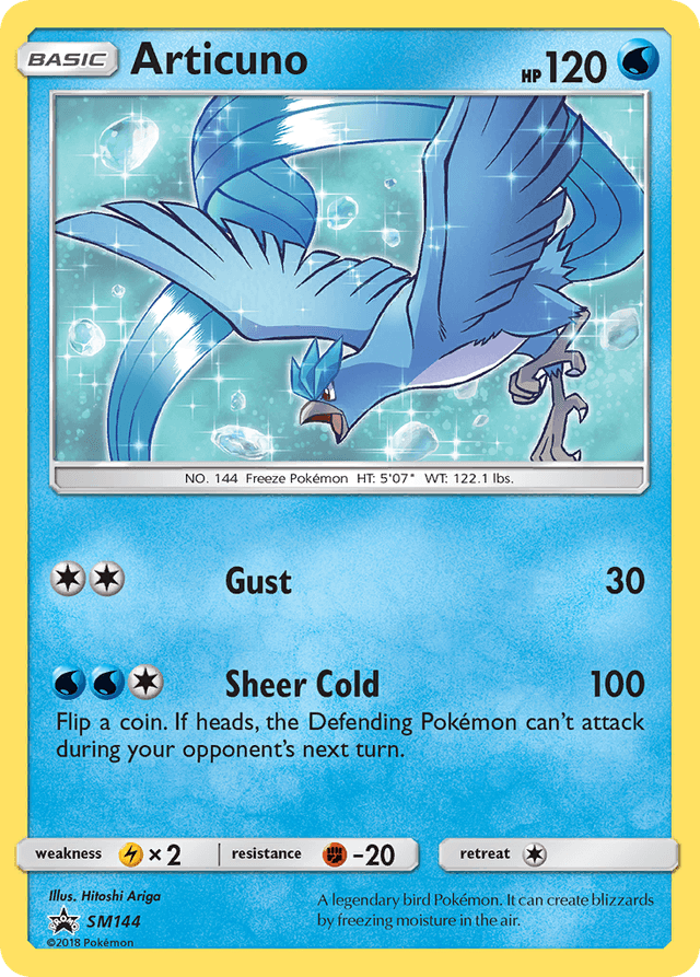 Carta Articuno SM144/248 do set SM Black Star Promos — Pokémon TCG | Bynx