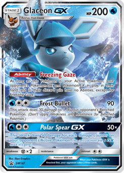 Glaceon-GX SM147 — SM Black Star Promos