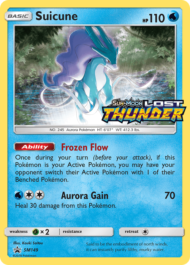 Carta Suicune SM149/248 do set SM Black Star Promos — Pokémon TCG | Bynx