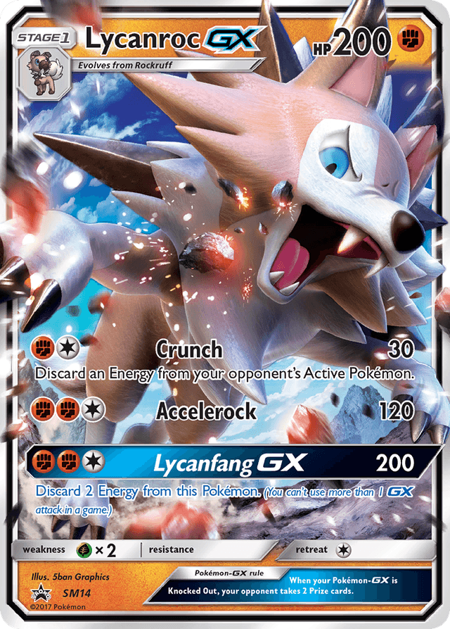 Carta Lycanroc-GX SM14/248 do set SM Black Star Promos — Pokémon TCG | Bynx