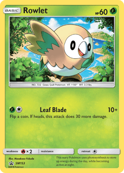 Rowlet SM153 — SM Black Star Promos