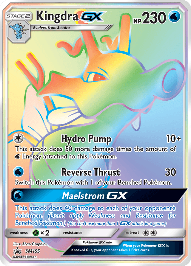 Carta Kingdra-GX SM155/248 do set SM Black Star Promos — Pokémon TCG | Bynx