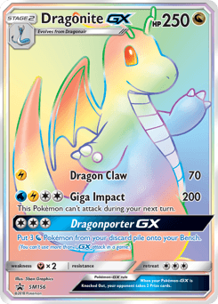 Dragonite-GX SM156 — SM Black Star Promos