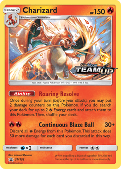 Charizard SM158 — SM Black Star Promos