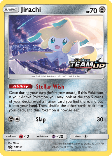 Carta Jirachi SM161/248 do set SM Black Star Promos — Pokémon TCG | Bynx