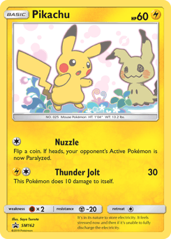 Pikachu SM162 — SM Black Star Promos