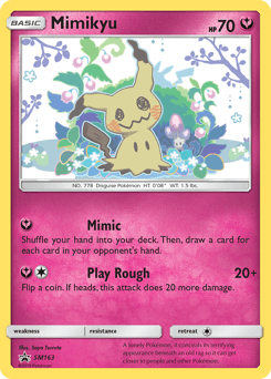 Mimikyu SM163 — SM Black Star Promos