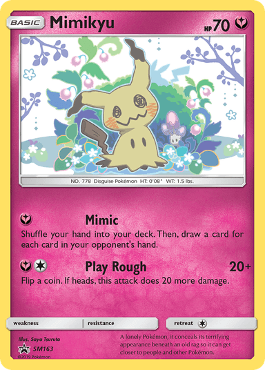 Carta Mimikyu SM163/248 do set SM Black Star Promos — Pokémon TCG | Bynx