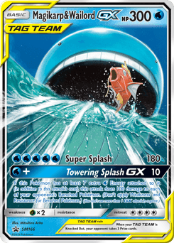 Magikarp & Wailord-GX SM166 — SM Black Star Promos