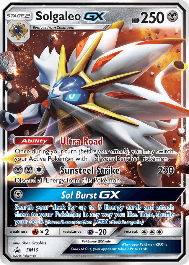 Carta Solgaleo-GX SM16/248 do set SM Black Star Promos — Pokémon TCG | Bynx