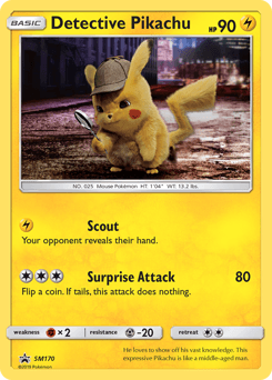Detective Pikachu SM170 — SM Black Star Promos