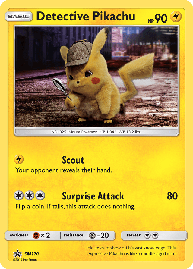 Carta Detective Pikachu SM170/248 do set SM Black Star Promos — Pokémon TCG | Bynx