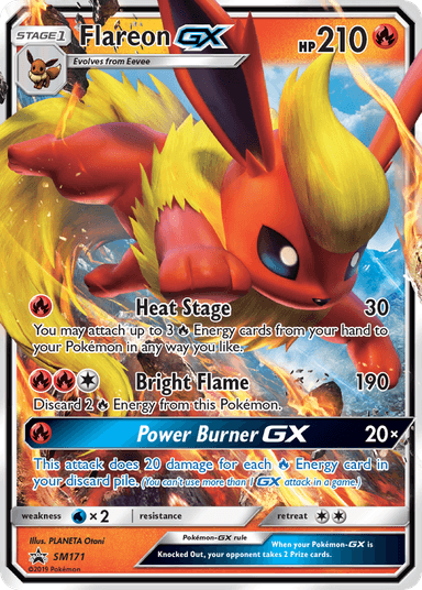 Carta Flareon-GX SM171/248 do set SM Black Star Promos — Pokémon TCG | Bynx