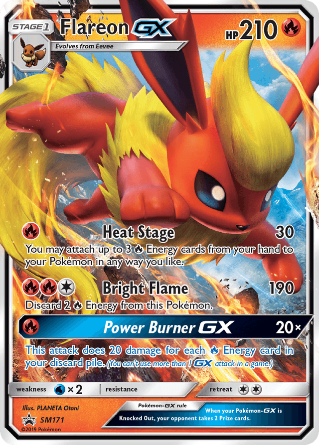 Carta Flareon-GX SM171/248 do set SM Black Star Promos — Pokémon TCG | Bynx