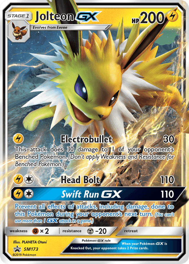 Carta Jolteon-GX SM173/248 do set SM Black Star Promos — Pokémon TCG | Bynx