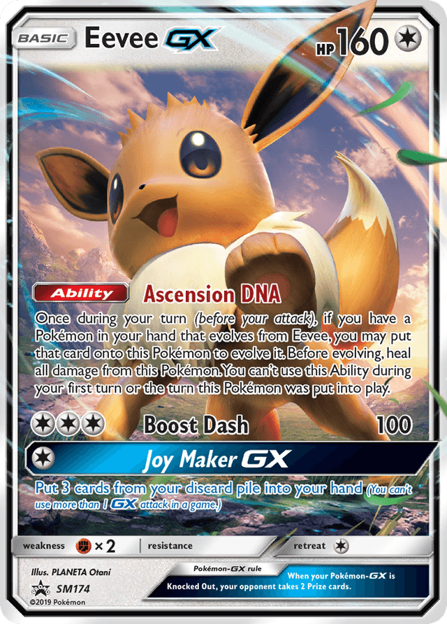 Carta Eevee-GX SM174/248 do set SM Black Star Promos — Pokémon TCG | Bynx