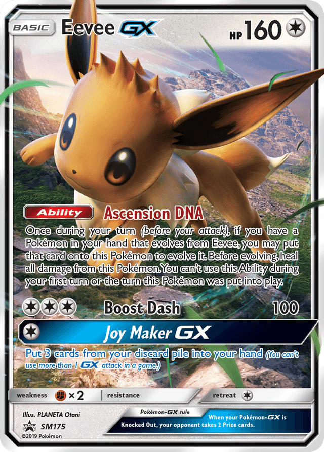 Carta Eevee-GX SM175/248 do set SM Black Star Promos — Pokémon TCG | Bynx