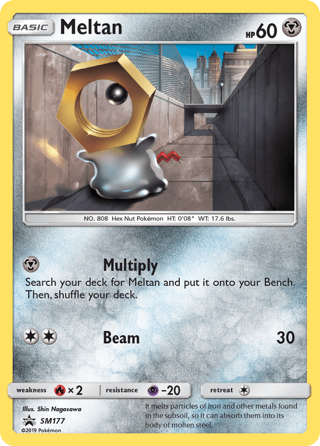 Carta Meltan SM177/248 do set SM Black Star Promos — Pokémon TCG | Bynx