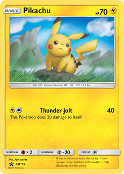 Pikachu SM183 — SM Black Star Promos