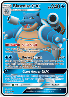 Blastoise-GX SM189 — SM Black Star Promos