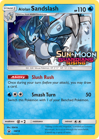 Carta Alolan Sandslash SM18/248 do set SM Black Star Promos — Pokémon TCG | Bynx