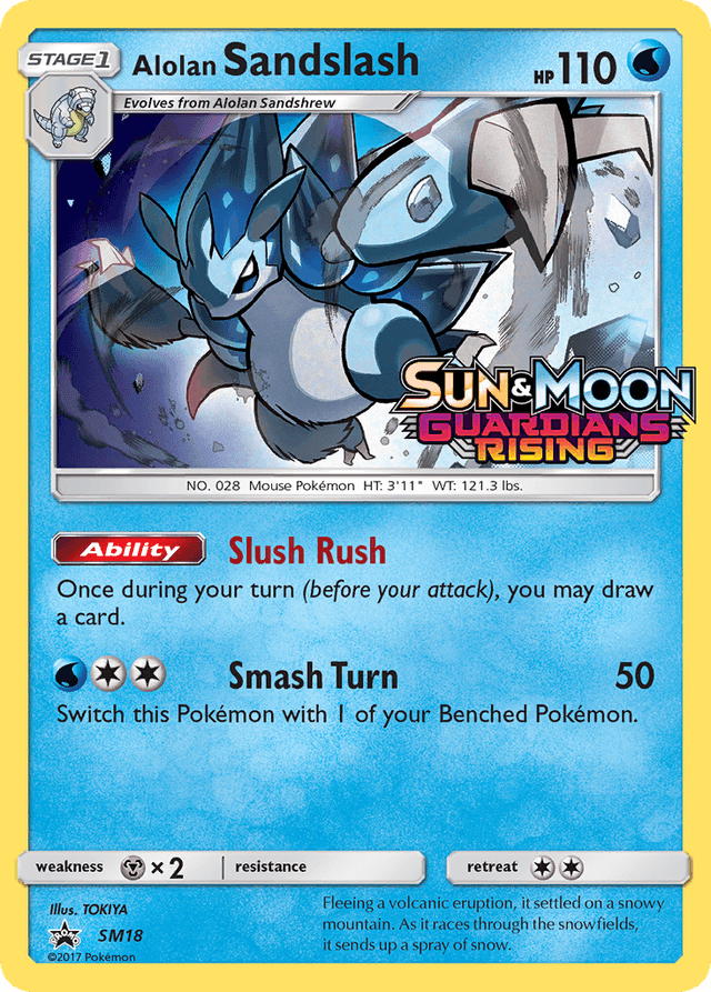 Carta Alolan Sandslash SM18/248 do set SM Black Star Promos — Pokémon TCG | Bynx