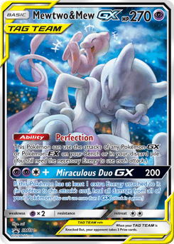 Mewtwo & Mew-GX SM191 — SM Black Star Promos